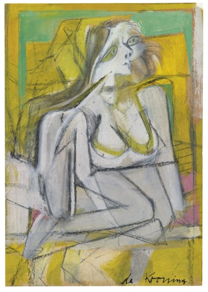 YELLOW WOMAN by Willem de Kooning