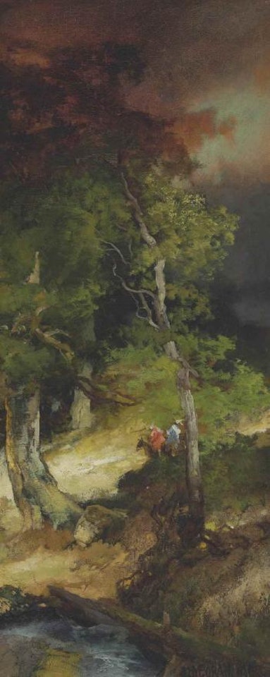 Indian Retreat by Thomas Moran