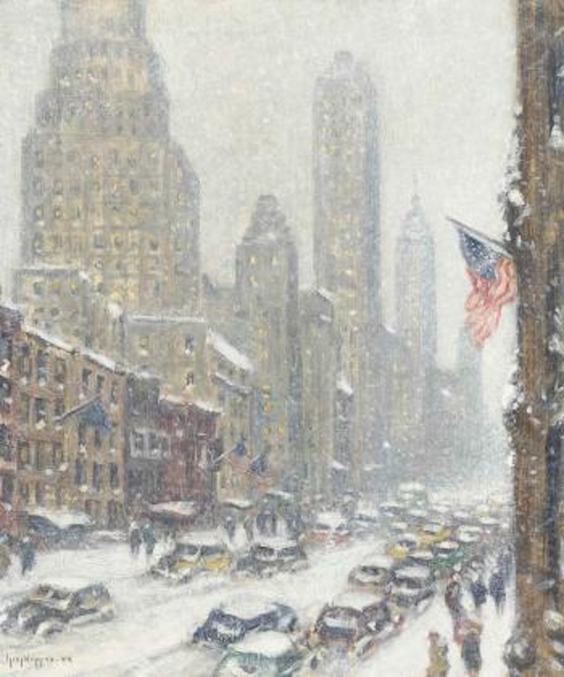 Winter--Fifty-Seventh Street Towers by Guy Carleton Wiggins