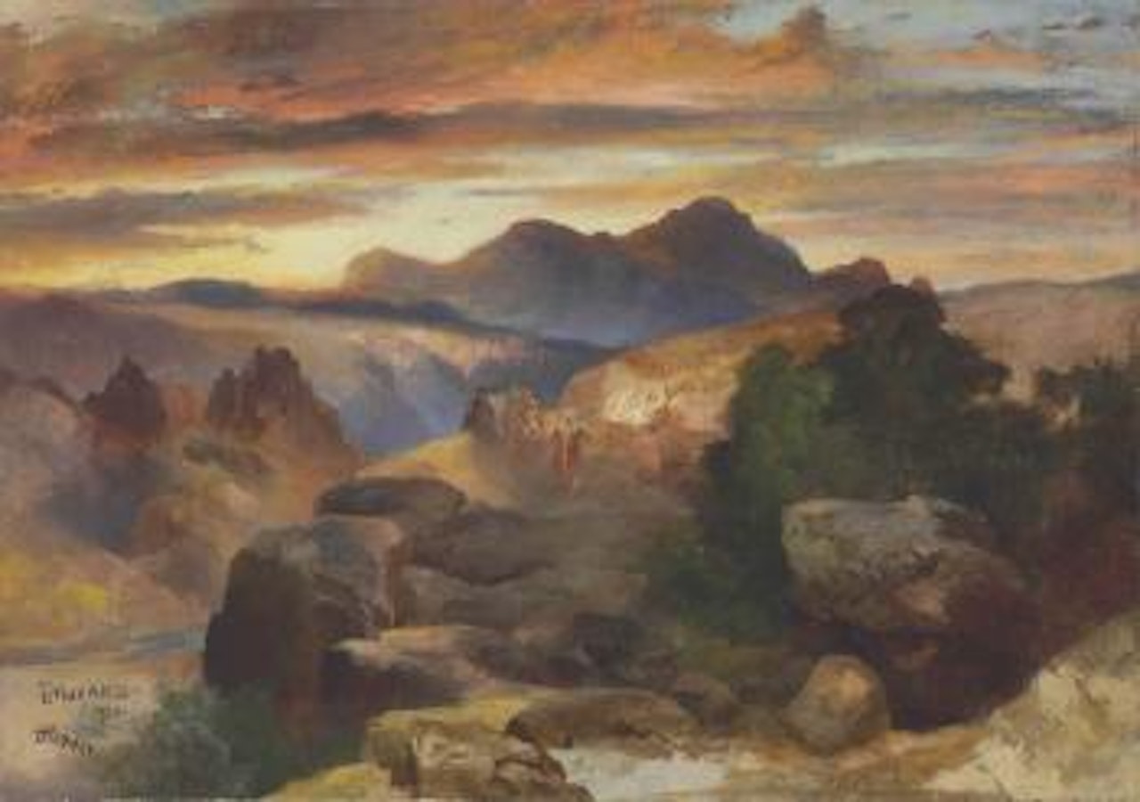 Sunset by Thomas Moran