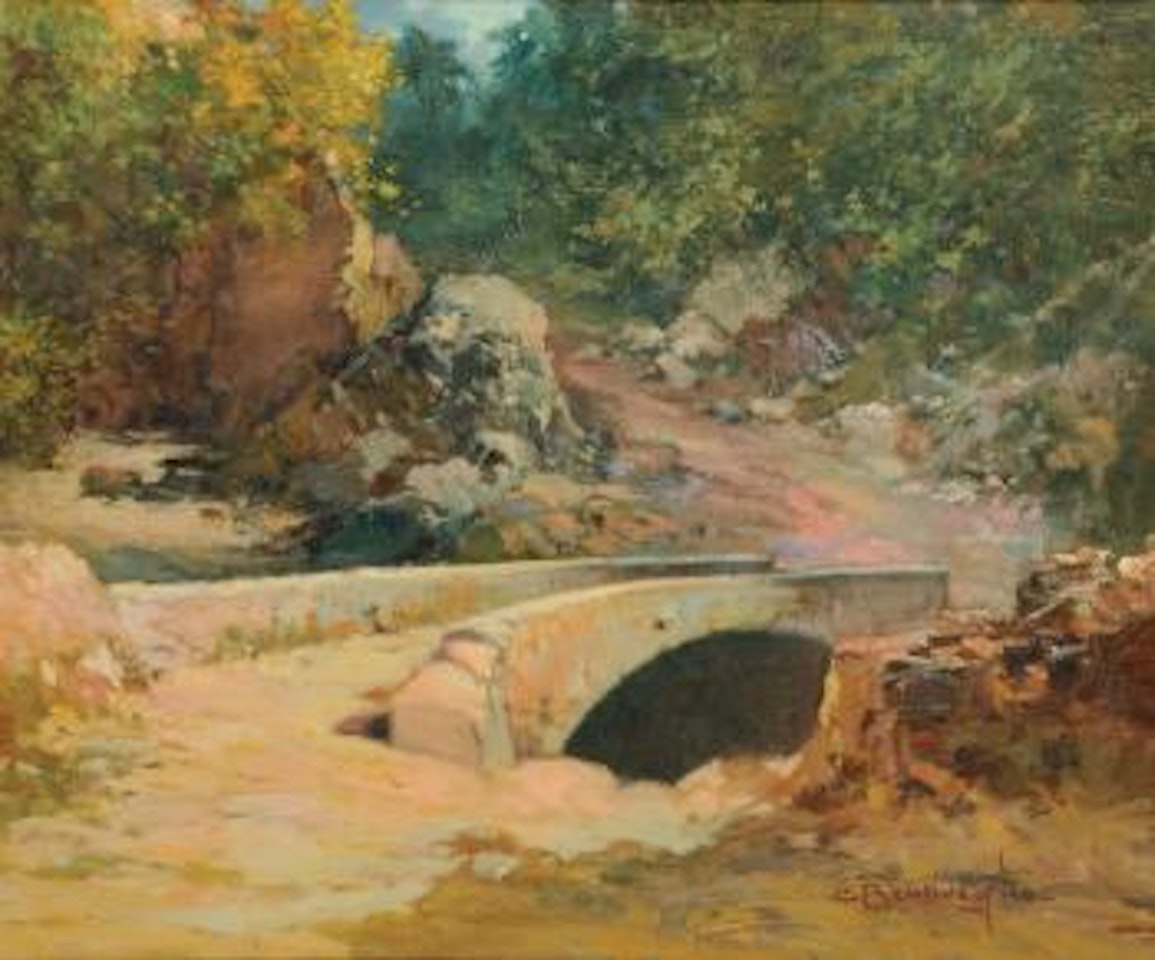 Paesaggio con ponte by Cesare Bentivoglio