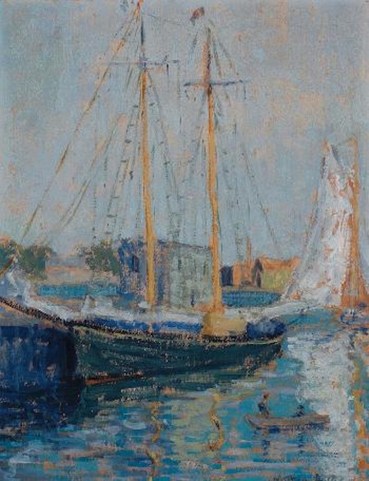 At the dock by Milton Avery