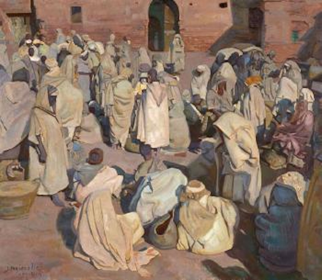 Souk à Bab Tarzout, Marrakech by Jacques Majorelle