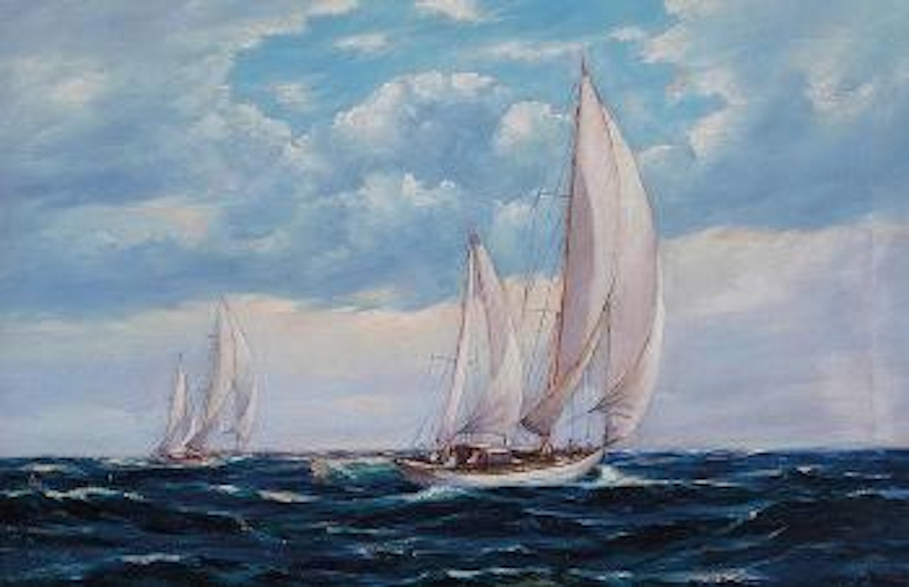 America Cup race by Gordon Grant