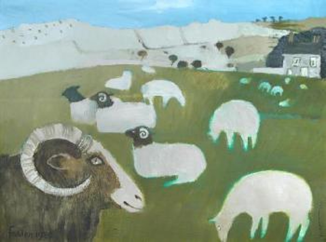 Sheep in Yorkshire by Mary Fedden