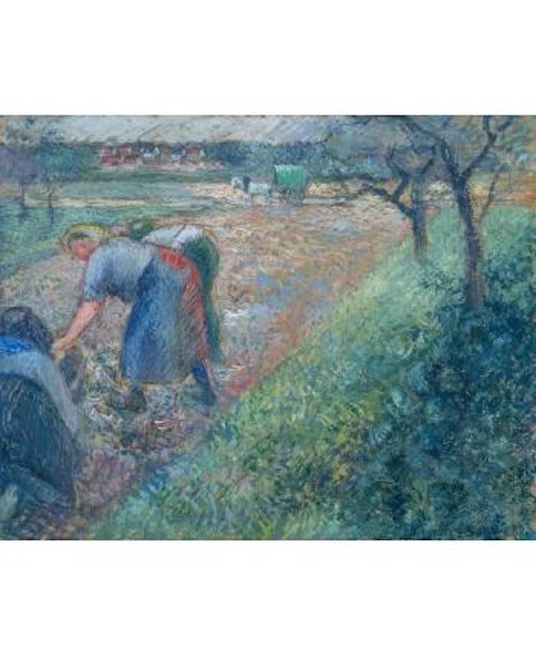 Travailleurs des champs, Pontoise by Camille Pissarro