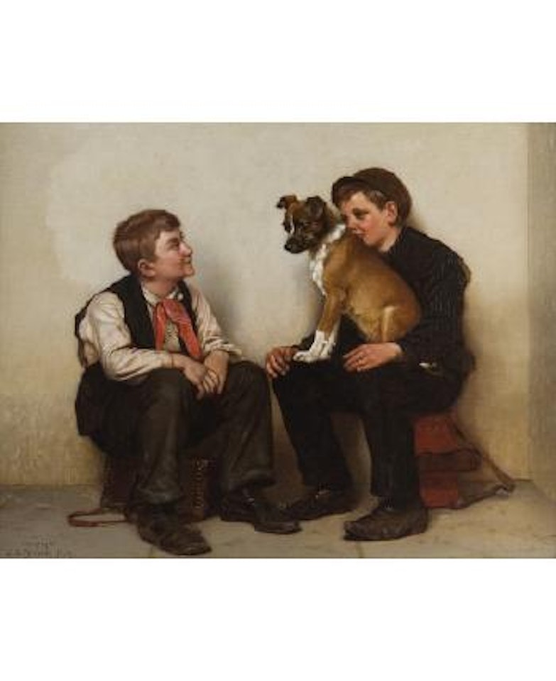 While away a few hours by John George Brown