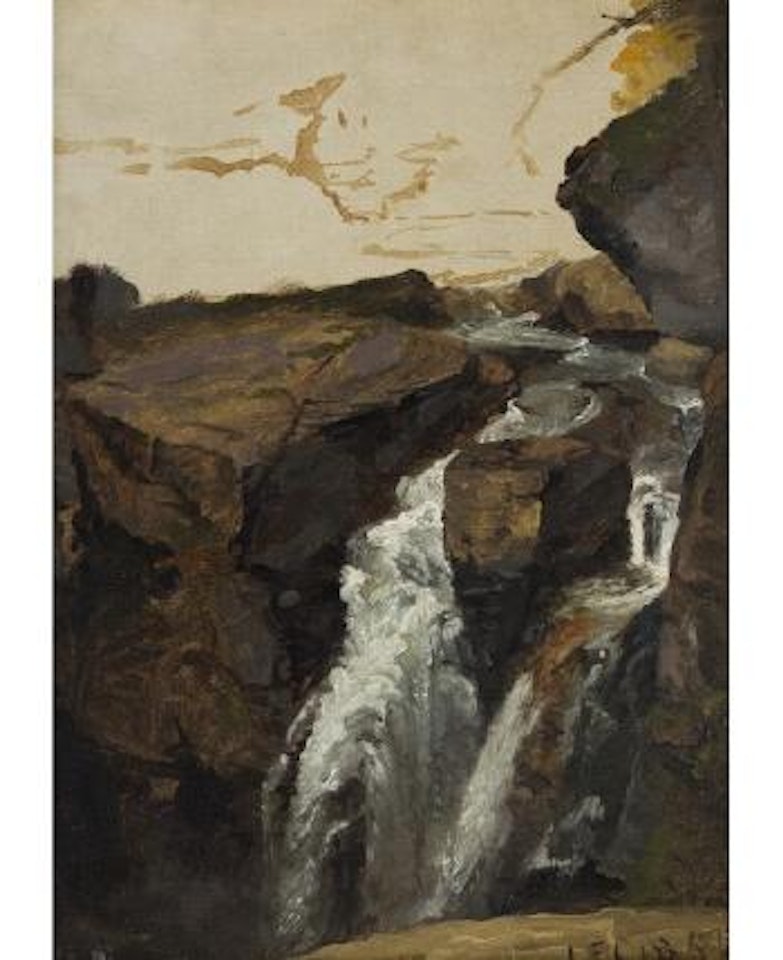 Waterfall, Catskill, New York by Jasper Francis Cropsey