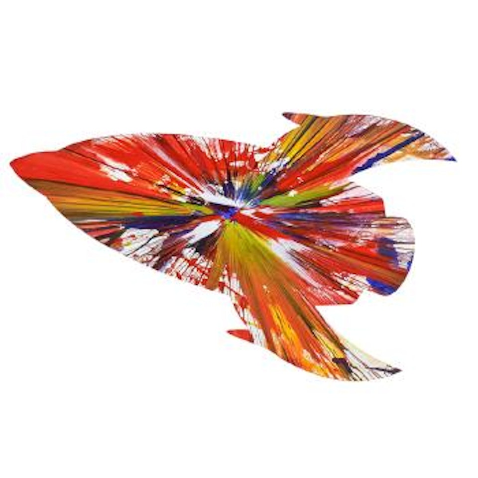 Rocket Spin Painting (Created At Damien Hirst Spin Workshop) by Damien Hirst
