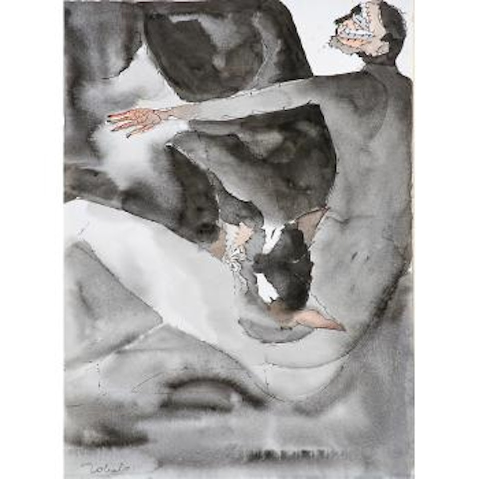 Mujer Con Gato (Woman and Cat) by Francisco Toledo