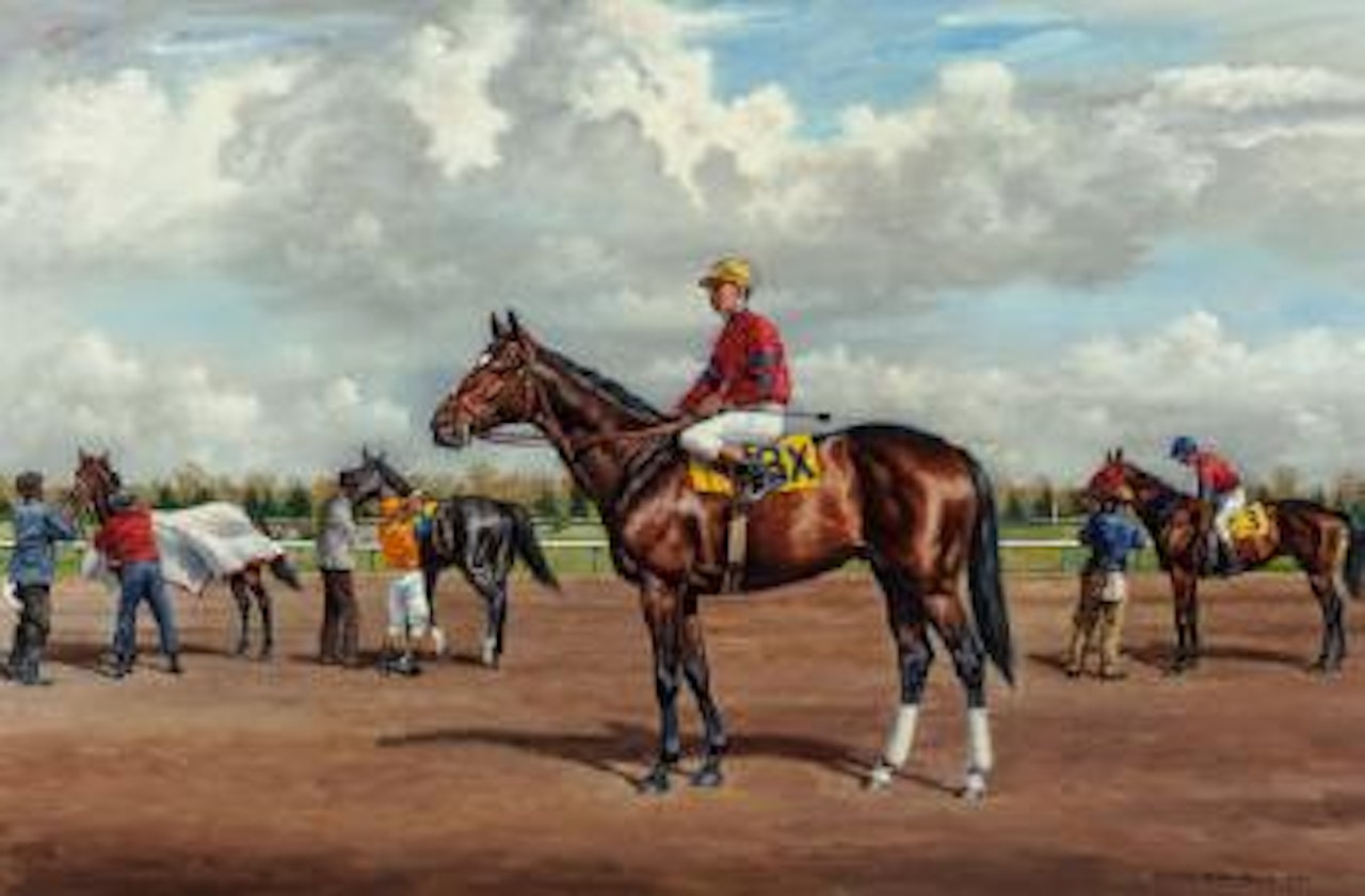 Calumet farm's barbizon, winner of "The Garden State," October 27,1956 by Richard Stone Reeves