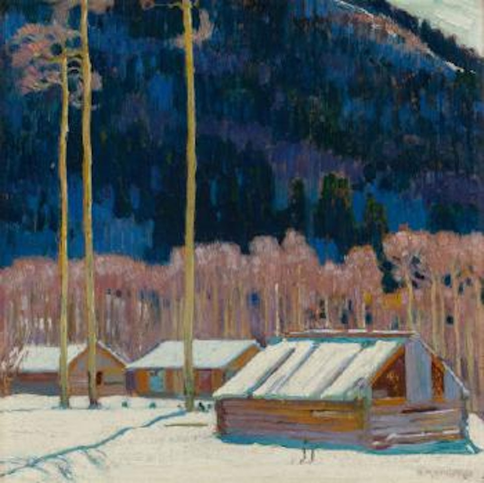 Cabins in the Blue Hills by Ernest Martin Hennings