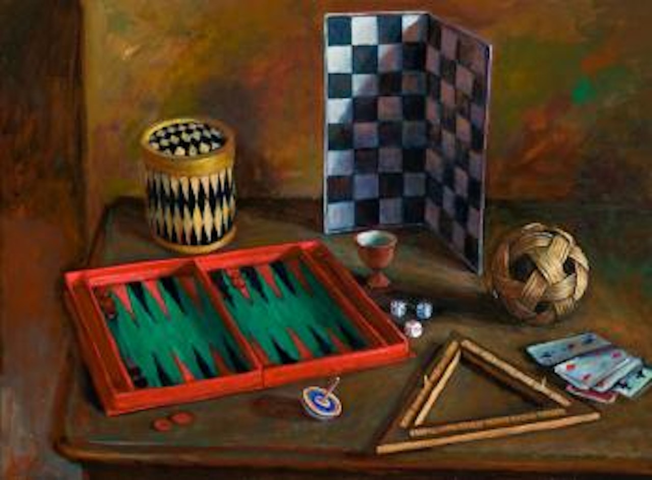 Games Table by Margaret Hannah Olley