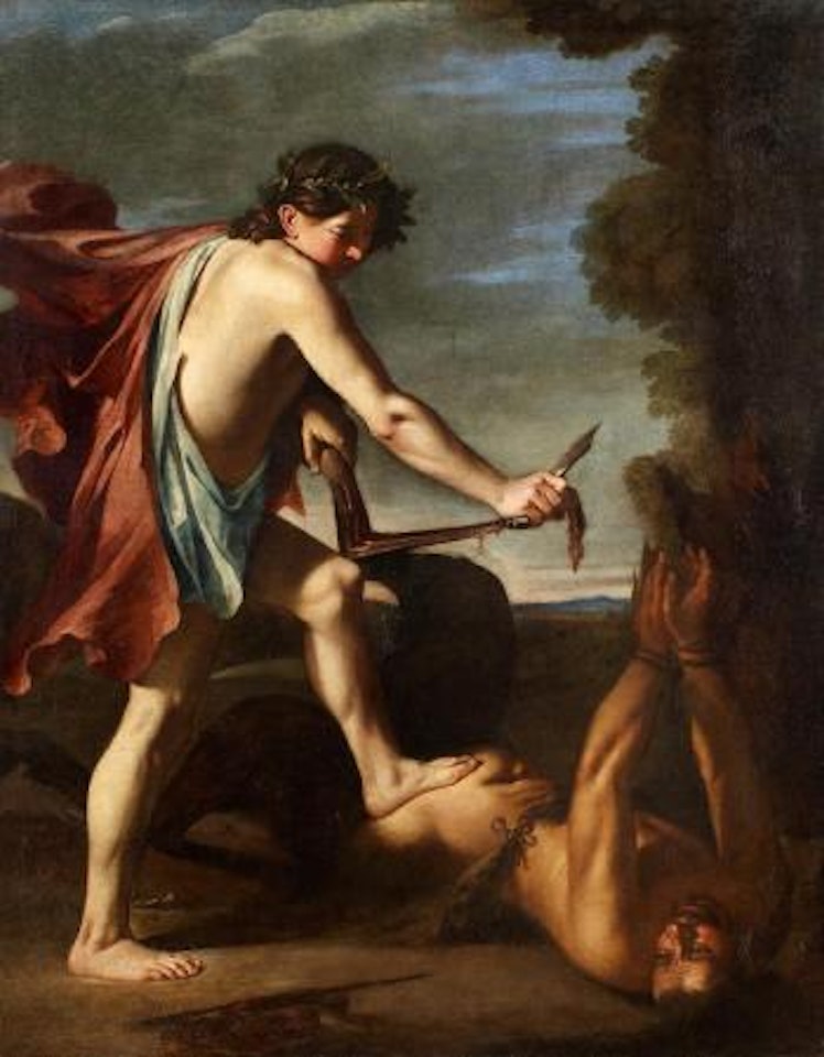 Apollo hazing Marsyas by Caravaggio