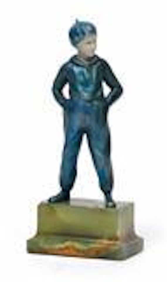 Standing boy by Ferdinand Preiss