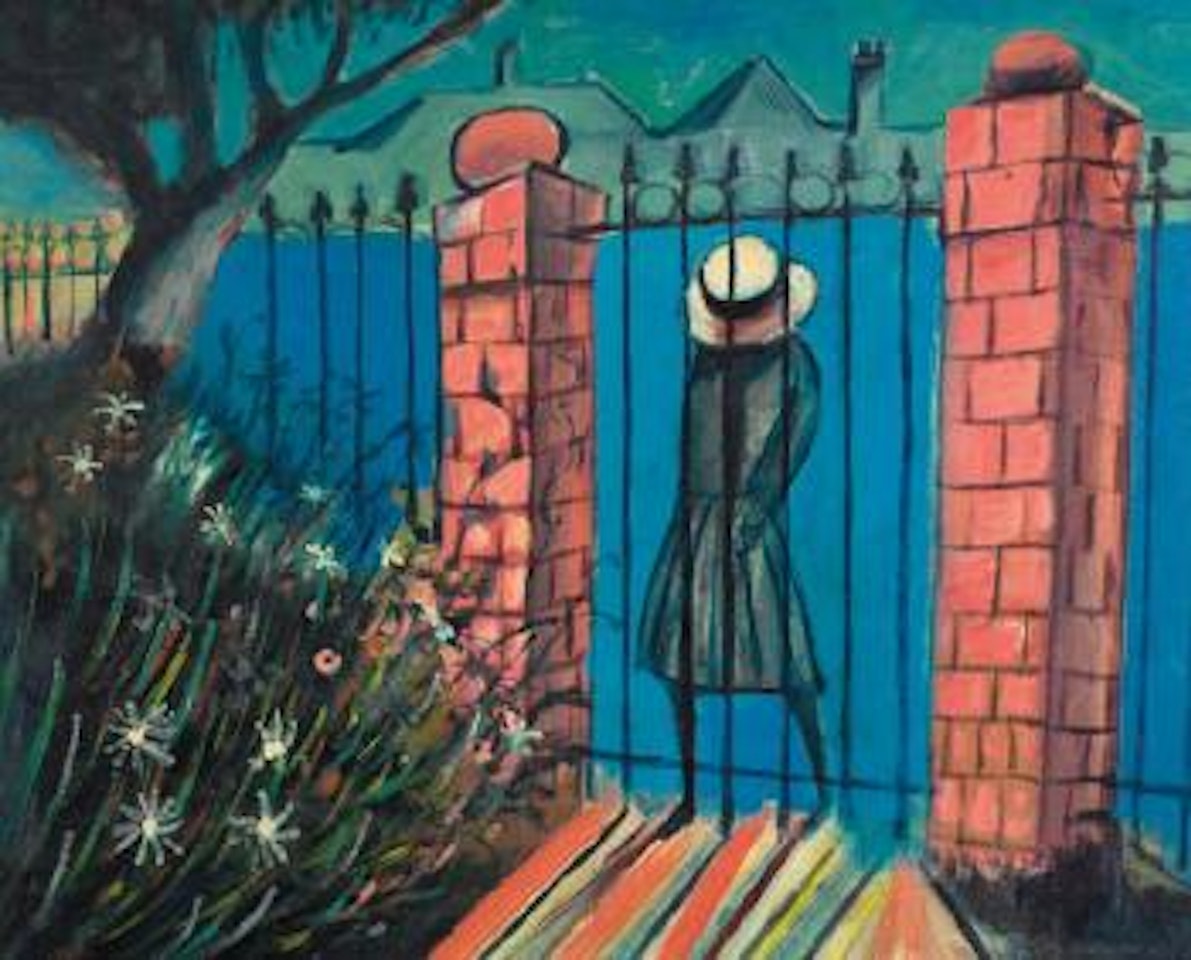 Schoolgirl at Gate by Charles Blackman