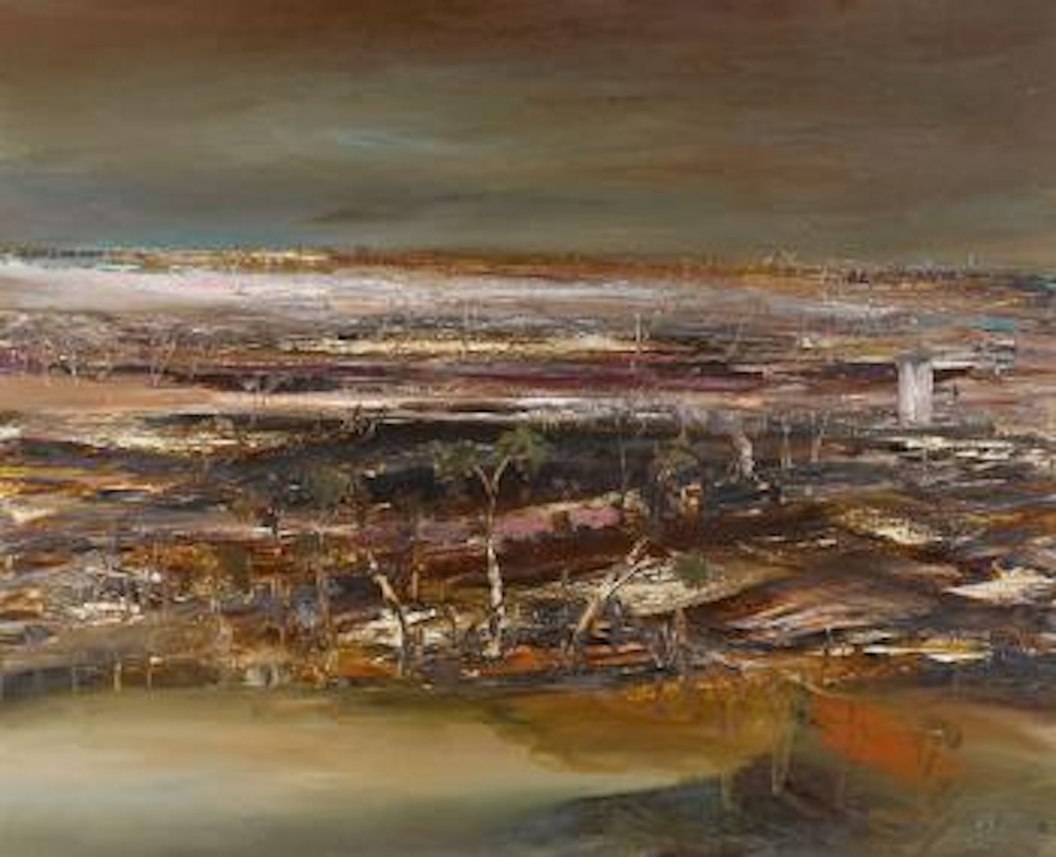 Salt Lakes, Wimmera by Sidney Nolan