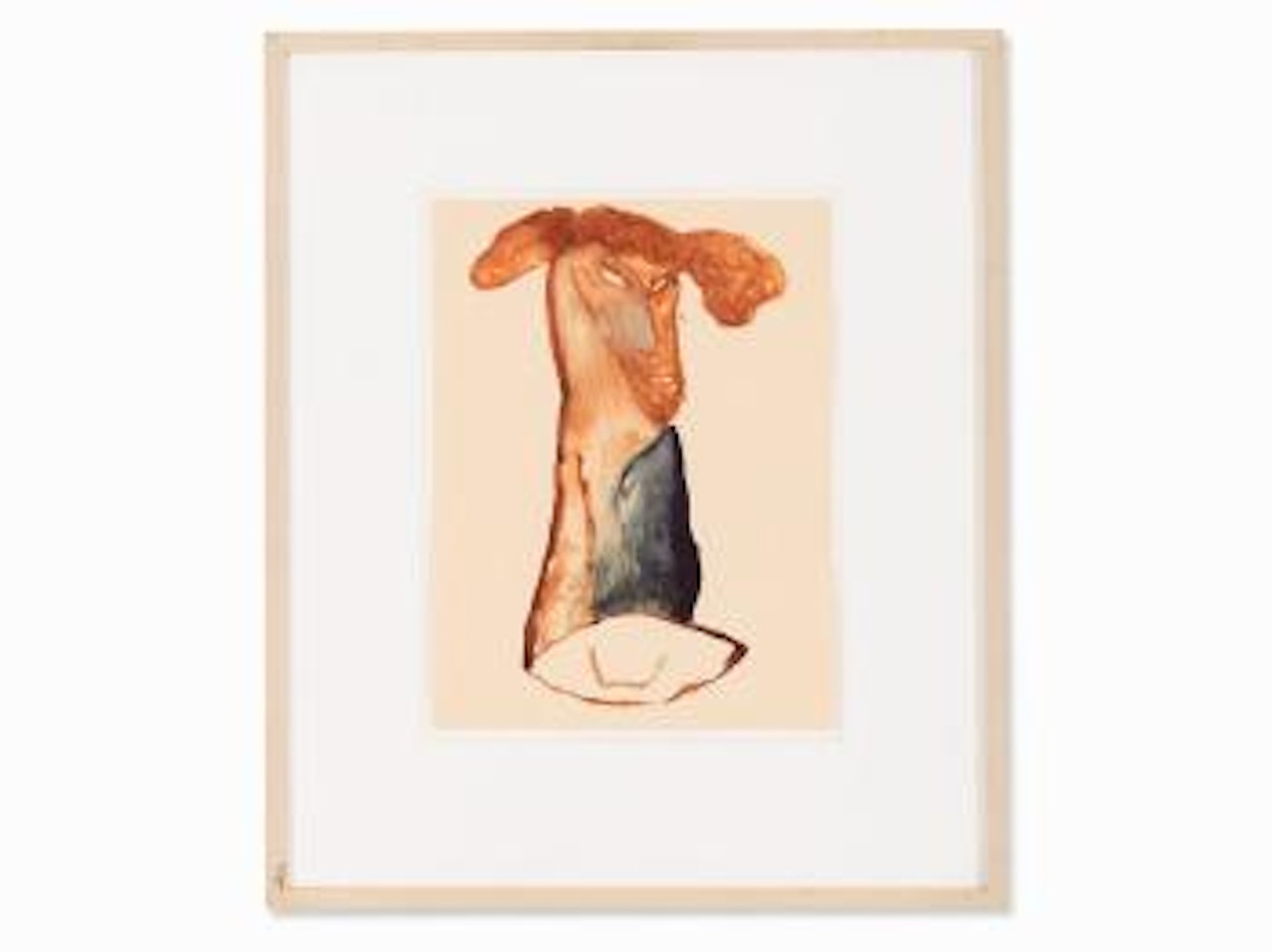 Figure in Brown & Blue by Jonathan Meese