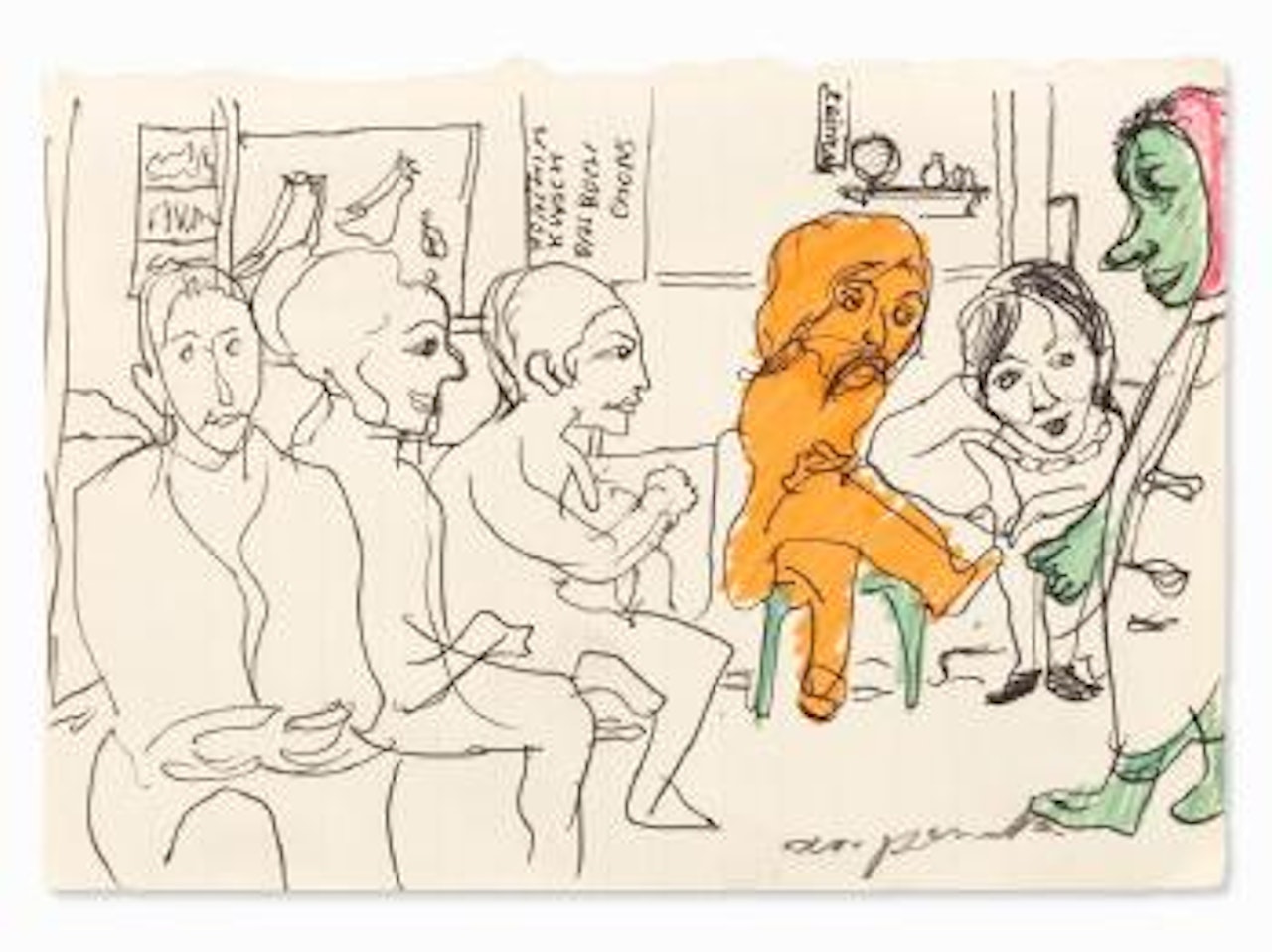 Figural Scene by A.R. Penck