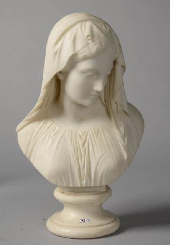 Buste de jeune fille au voile by Giovanni Maria Benzoni