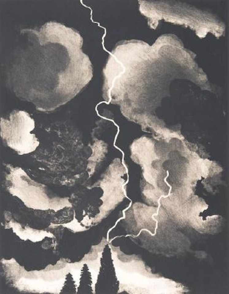 Study for Lightning by David Hockney