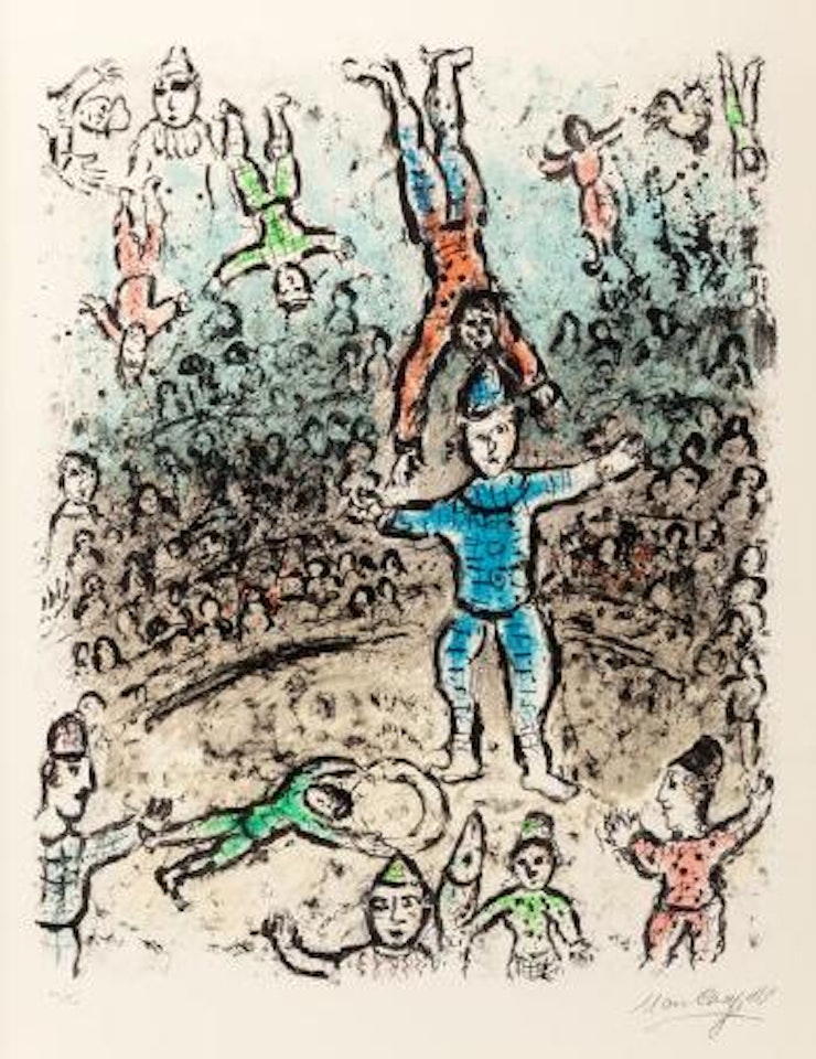 The Acrobats by Marc Chagall