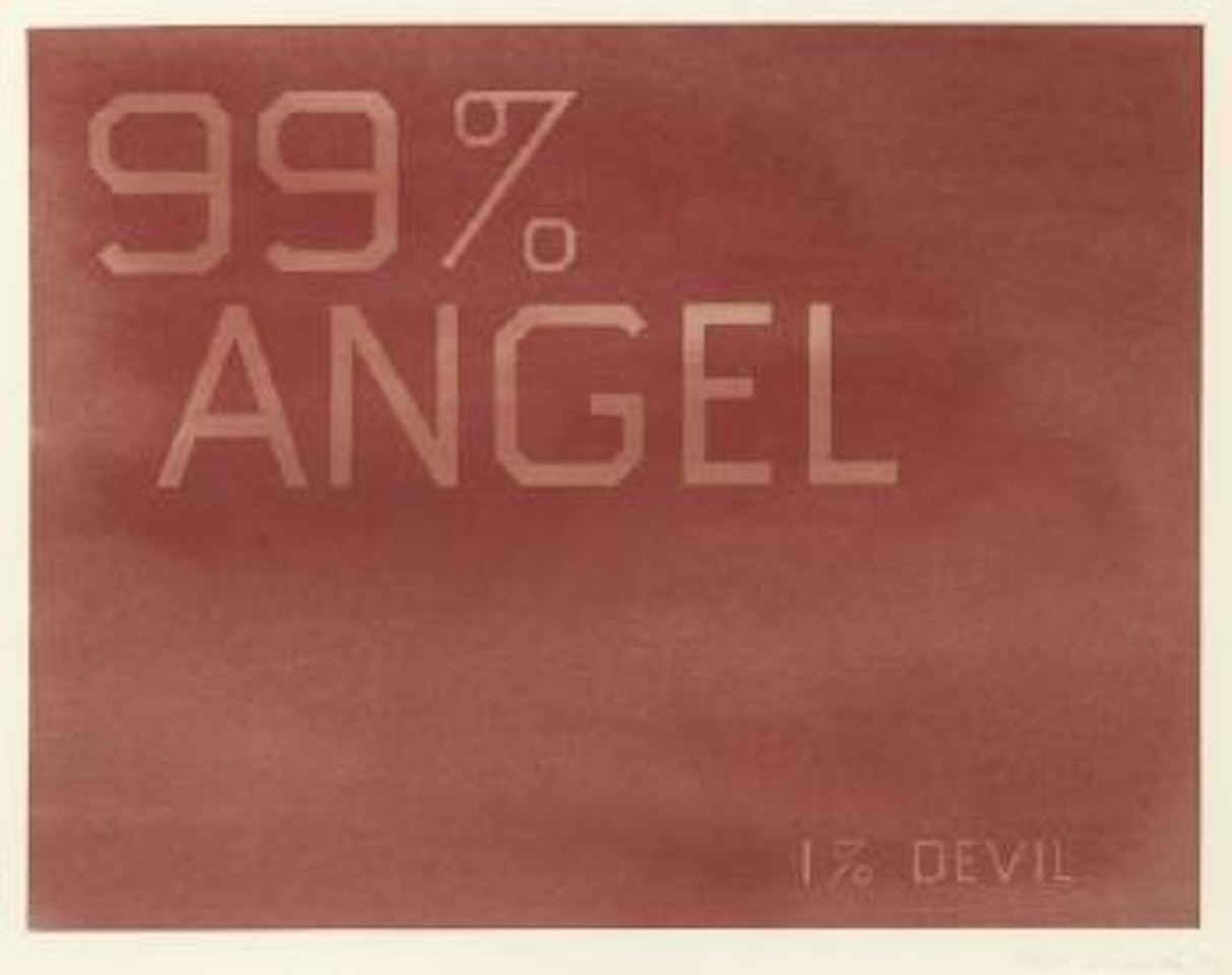 99% Angel, 1% Devil by Ed Ruscha