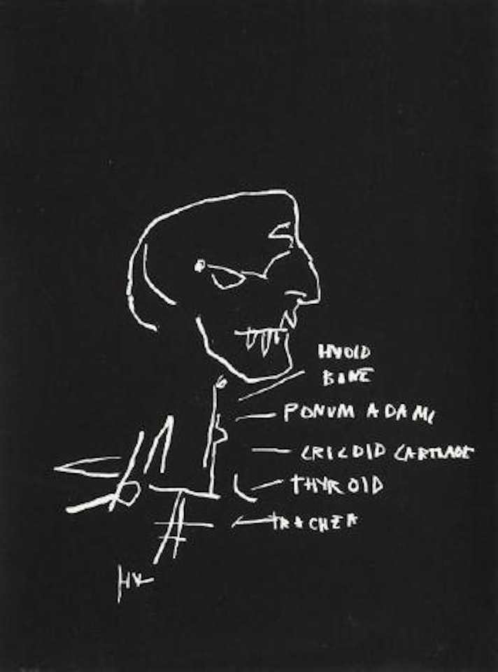 Anatomy Series: Thyroid by Jean-Michel Basquiat