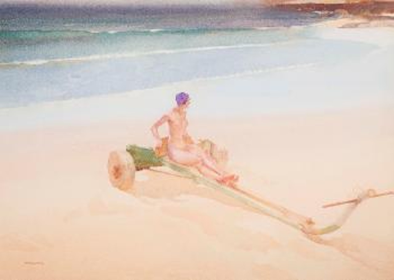 Amanda on her throne by William Russell Flint