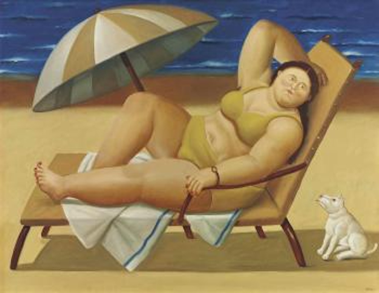 La bañista by Fernando Botero