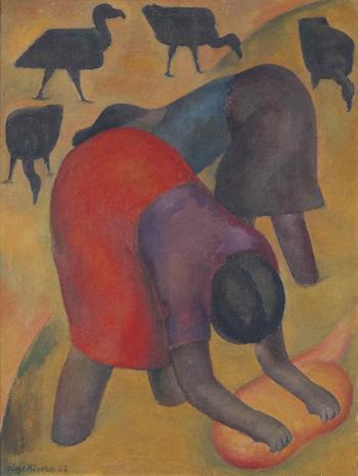 Lavanderas con zopilotes by Diego Rivera