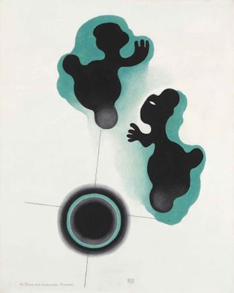 Untitled (Floating Forms) by Carlos Mérida