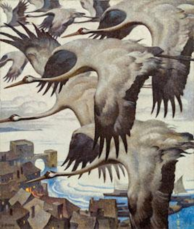 Kranichzug by Norbertine Bresslern-Roth