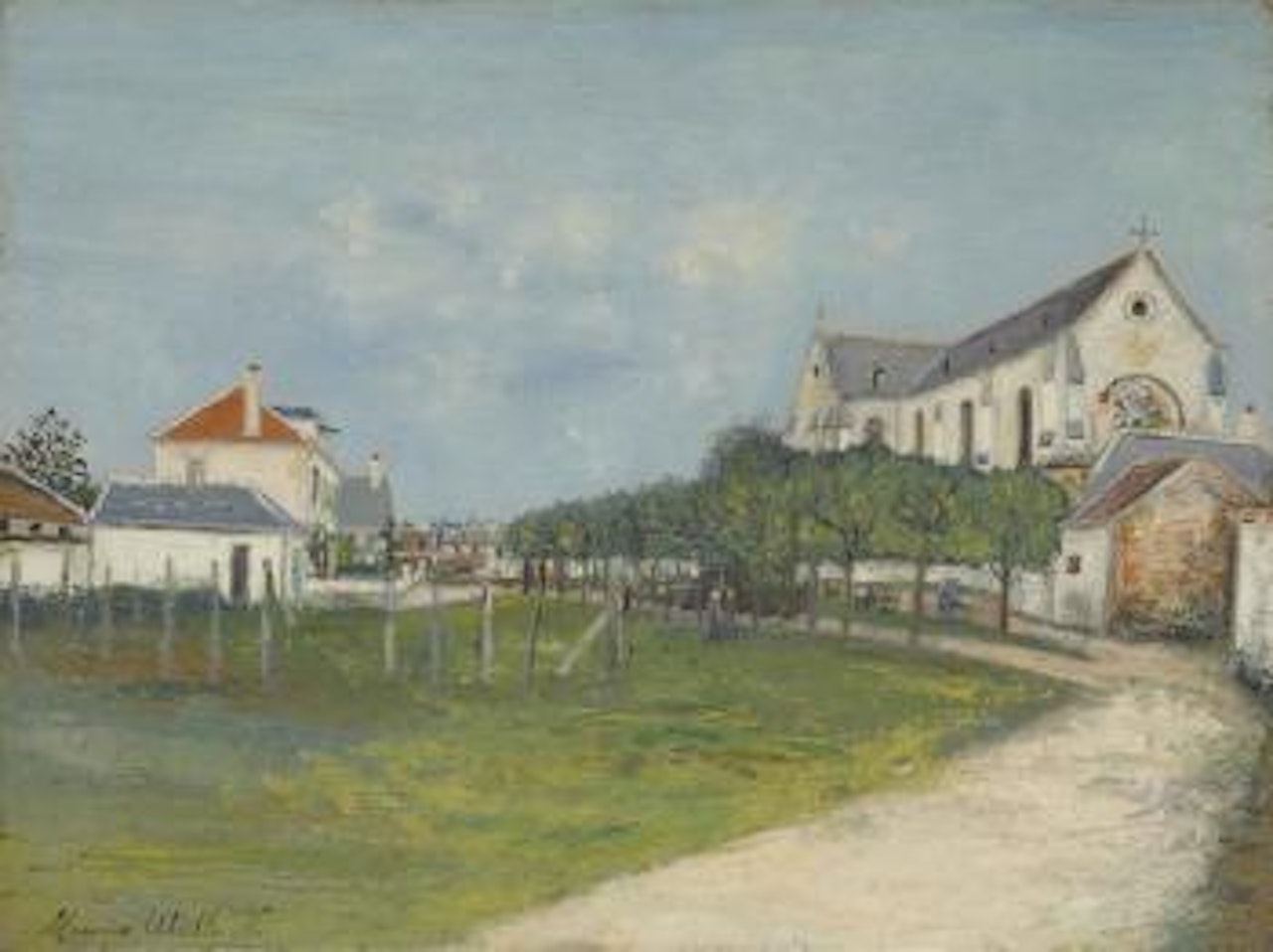L'église de Saint-Jean-aux-Bois (Oise) by Maurice Utrillo