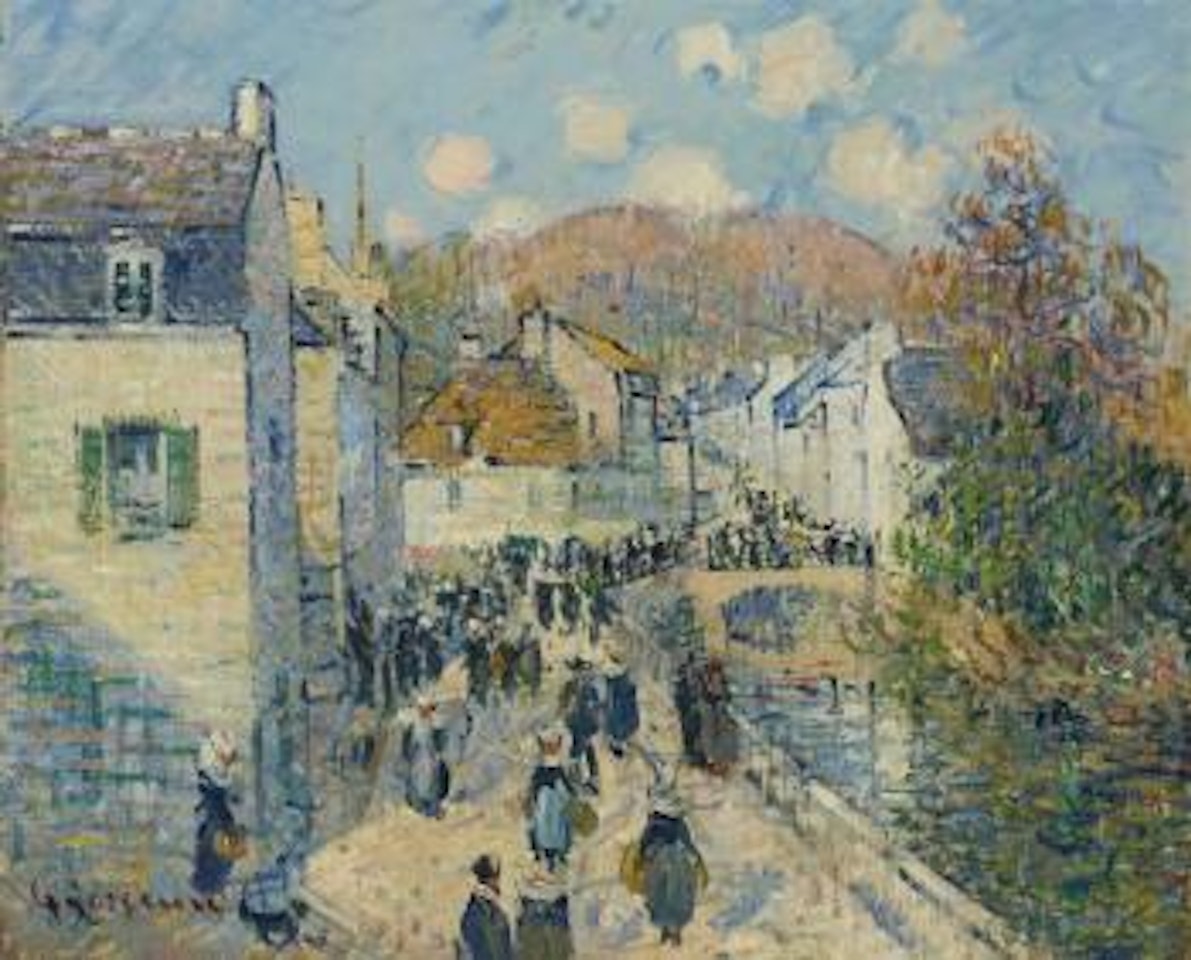 Jour de marché à Pont-Aven by Gustave Loiseau