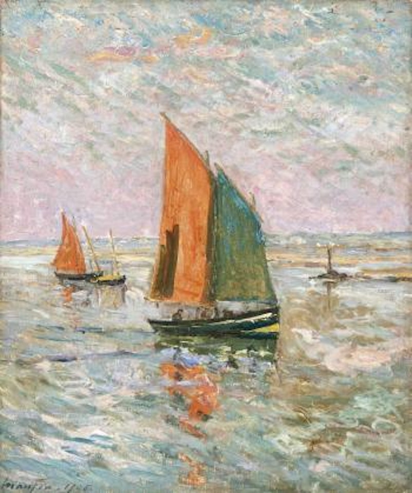 Bateaux de pêche à l'entrée du Croisic by Maxime Maufra