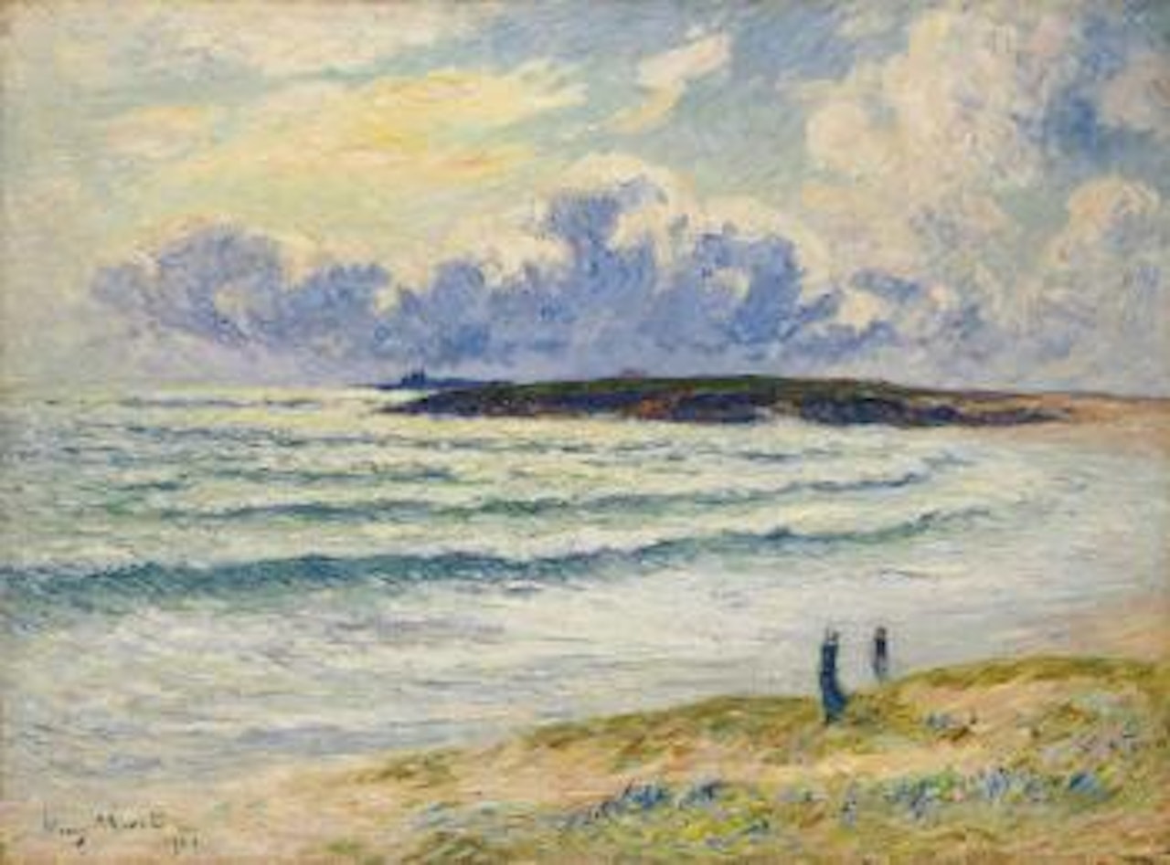 La plage de Nevez, Finistère ou Le goémon à Nevez by Henry Moret