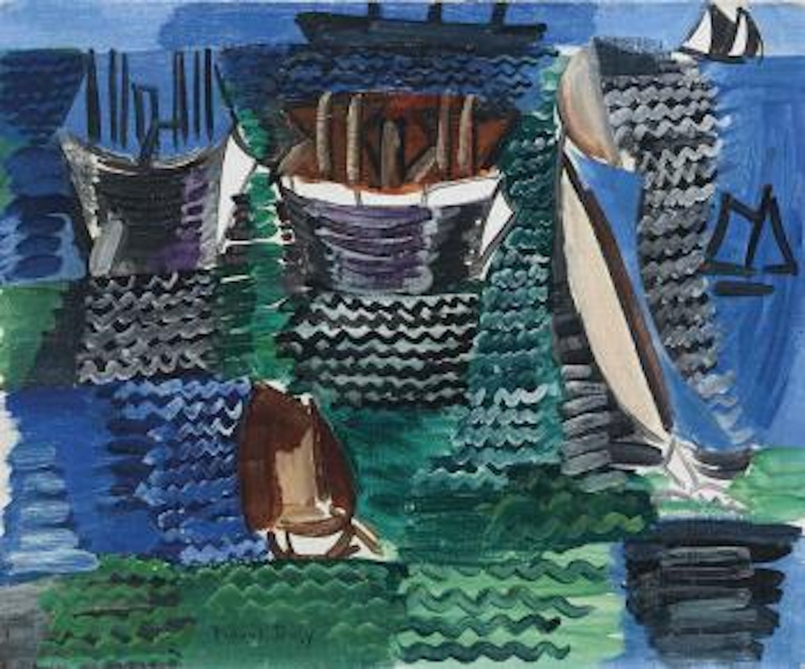 Bateaux au Havre by Raoul Dufy