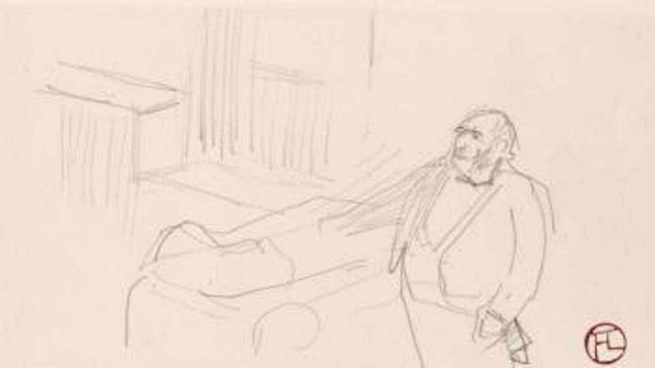 Le Chirurgien Péan by Henri de Toulouse-Lautrec
