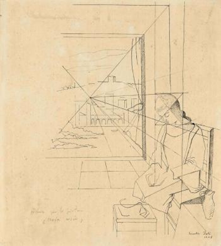 Etude pour le "Noia cusint" by Salvador Dali
