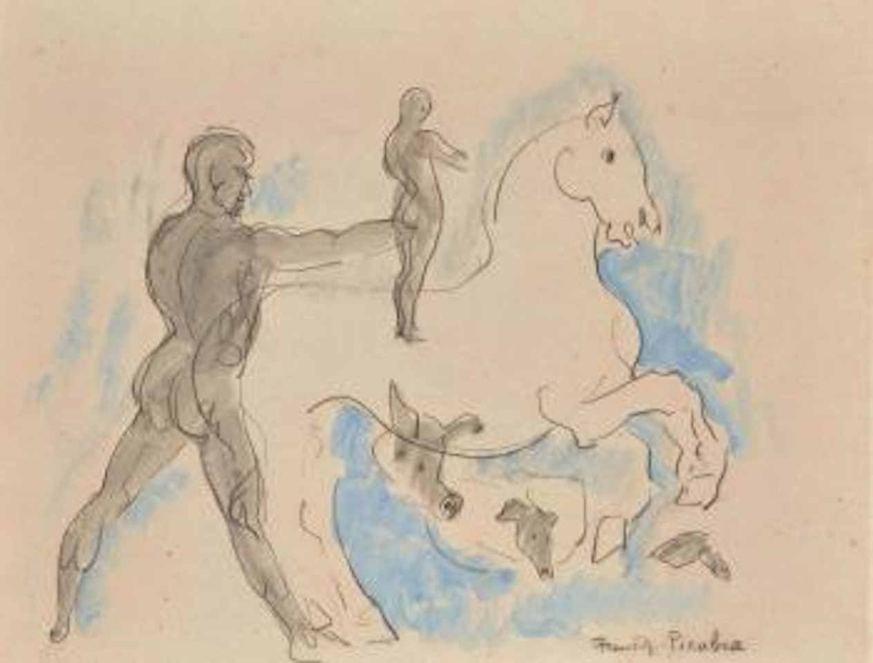 Le cheval blanc by Francis Picabia