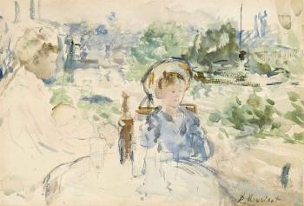 Le déjeuner à la campagne by Berthe Morisot