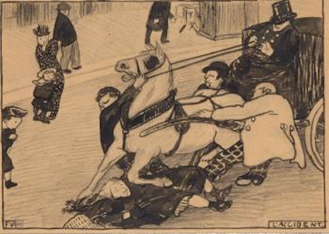 L'accident by Félix Vallotton