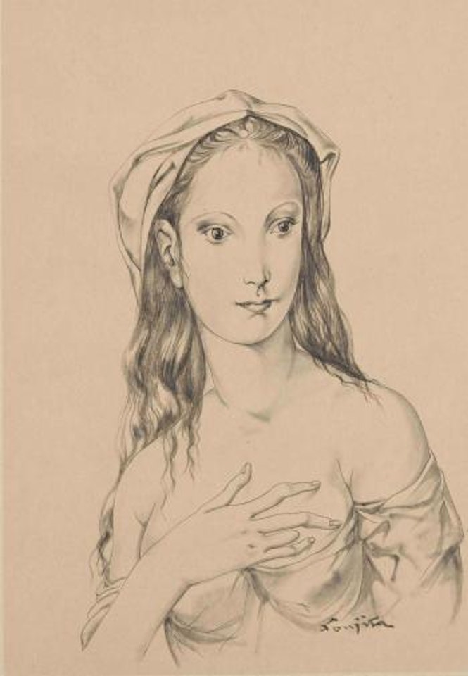 Jeune femme by Leonard Tsuguharu Foujita