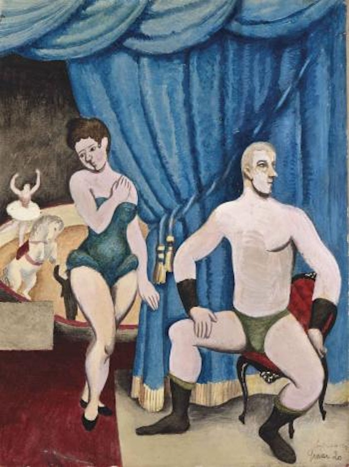 Les acrobates by Roger de la Fresnaye