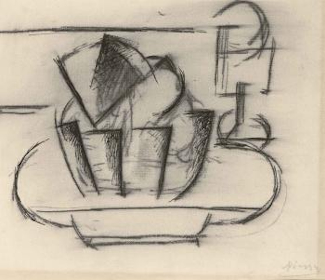 Brioche et verre by Pablo Picasso