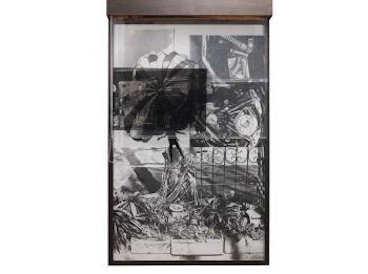 Sling shots lit #3 Black state by Robert Rauschenberg
