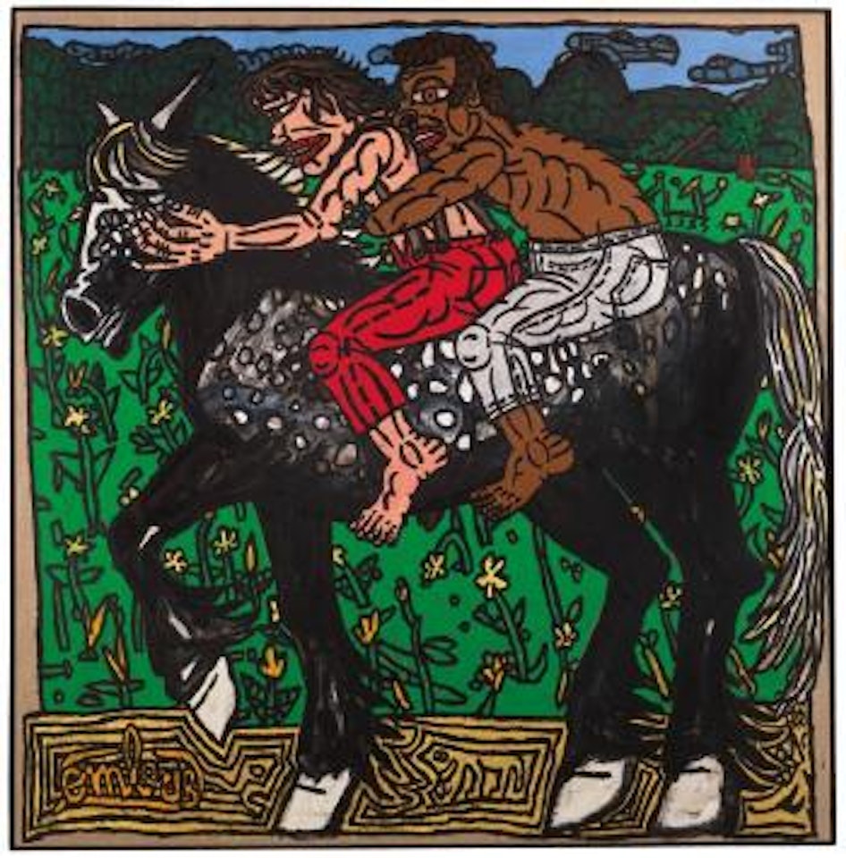 Duo sur percheron by Robert Combas