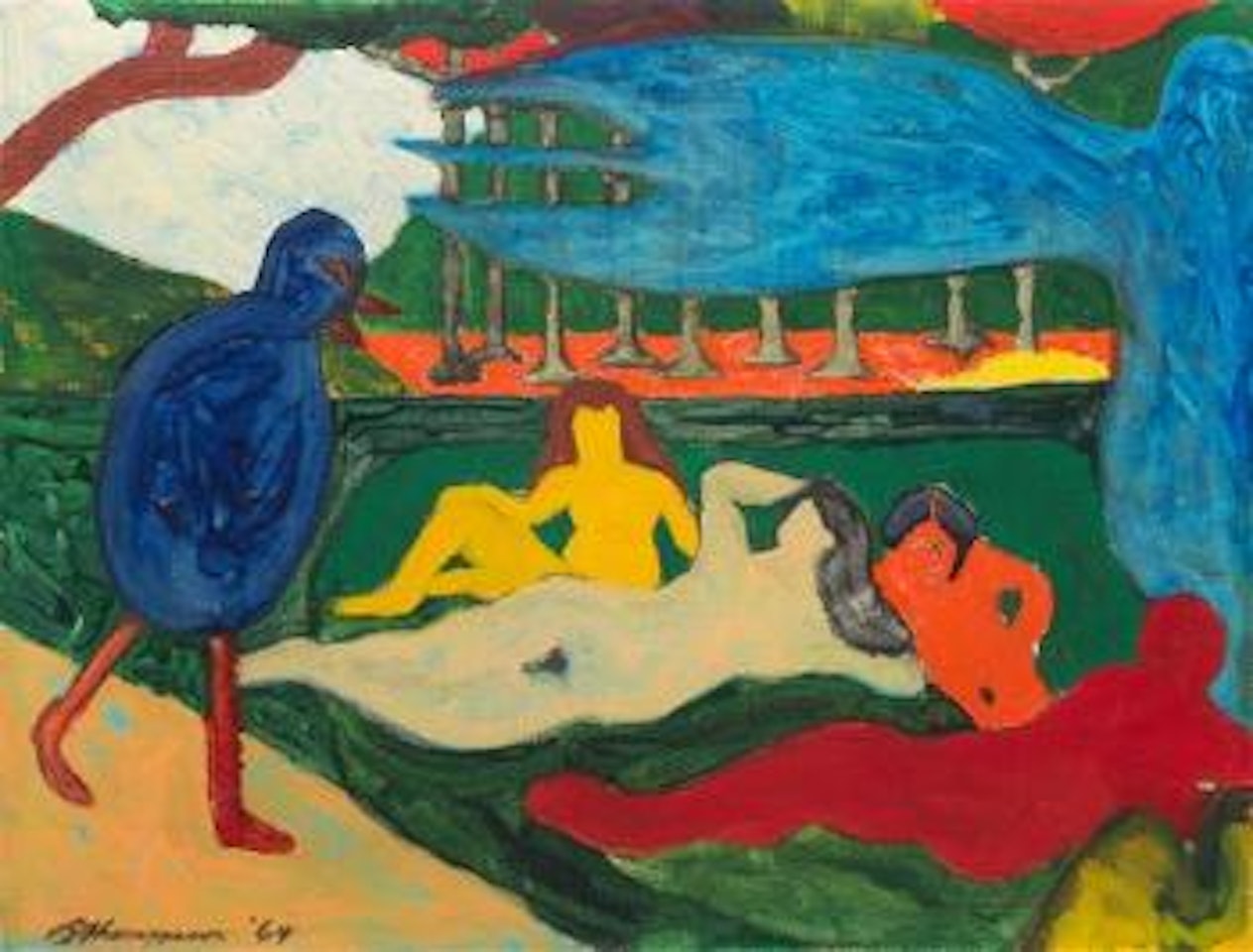 Cimon and Iphigenia by Bob Thompson