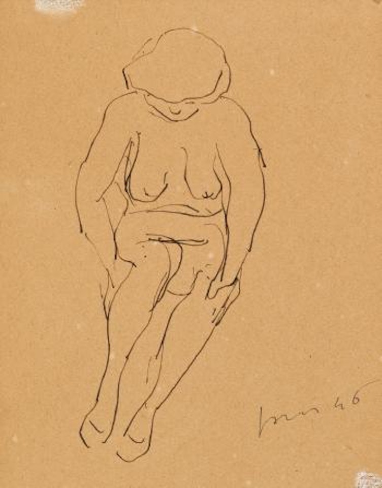 Untitled (Nudo) by Lucio Fontana